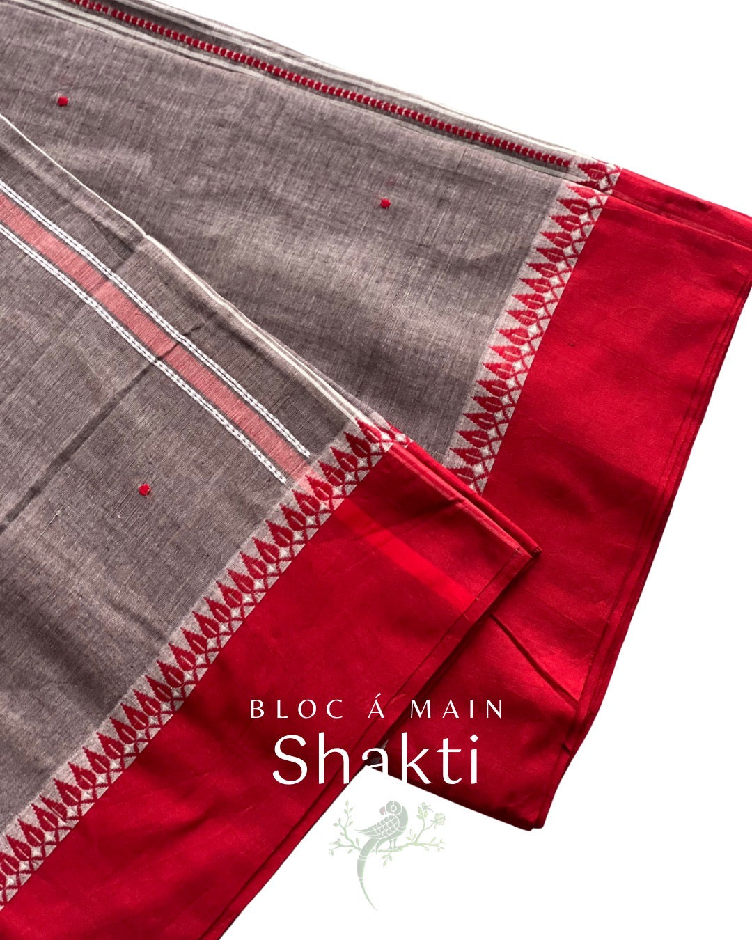 Shakti Begumpuri Cotton Saree by Bloc a Main Atelier