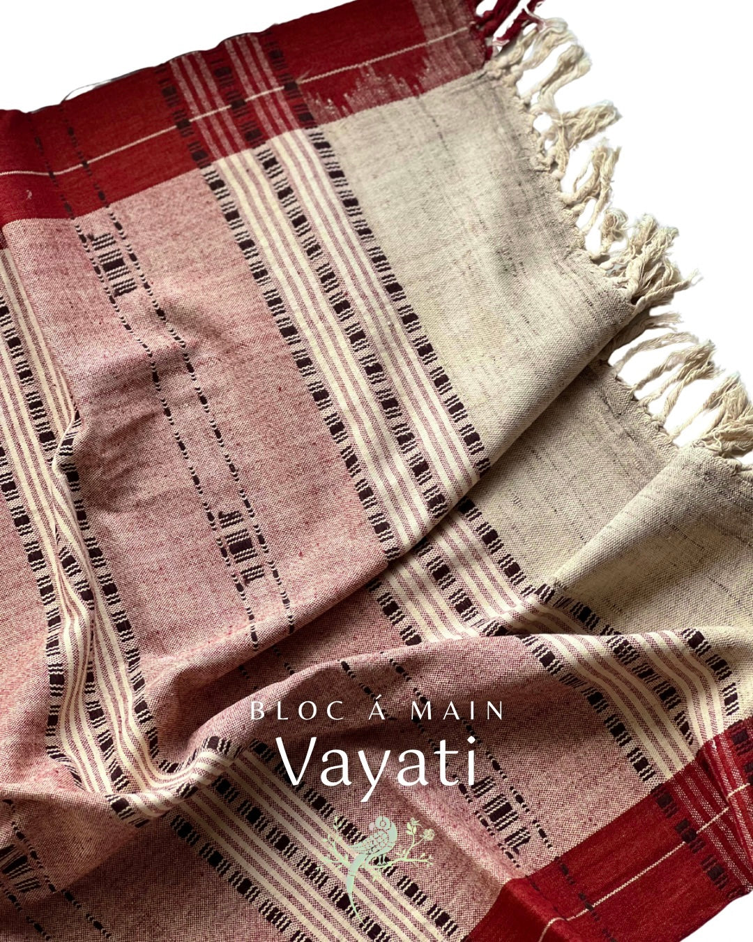 Vayati Kosa Silk Weave - Stole - Bloc a Main Atelier - Silk Mark Certified