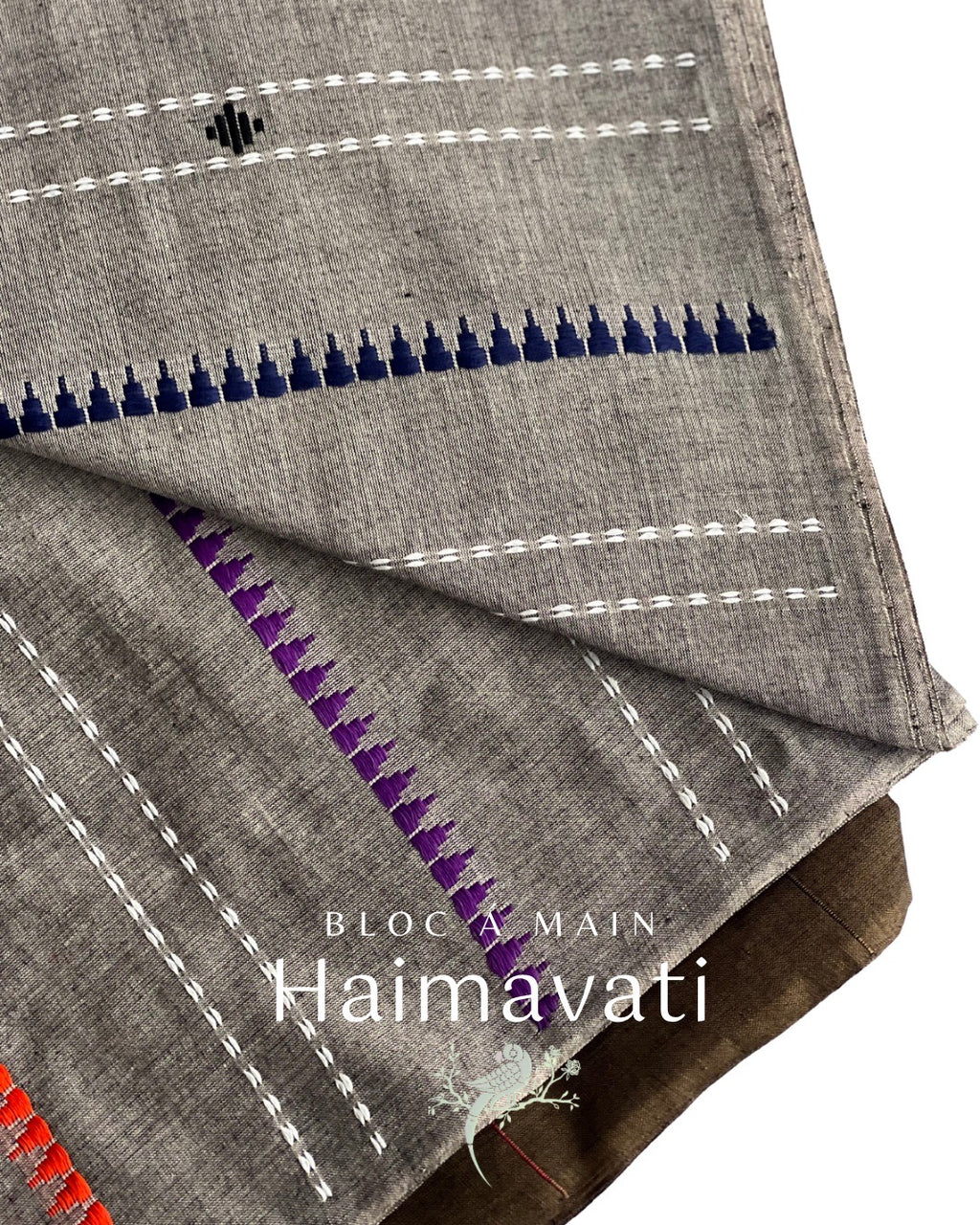 Haimavati Cotton Begumpuri Saree by Asvi Atelier