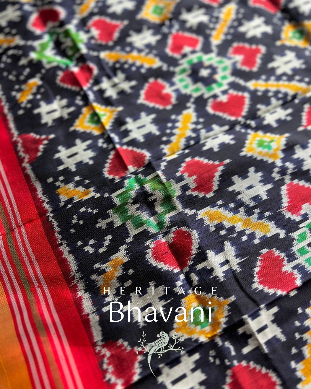 Bhavani Pochampally Silk Dupatta by Bloc a Main Atelier