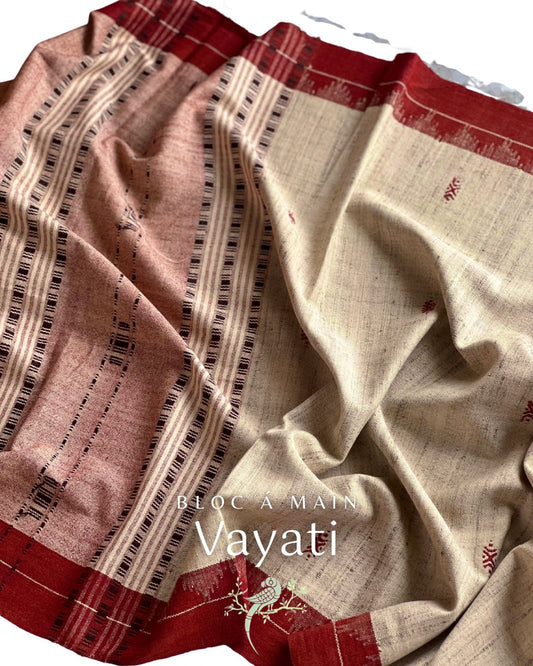 Vayati Kosa Silk Weave - Stole - Bloc a Main Atelier - Silk Mark Certified