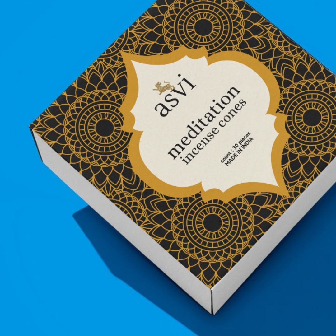 Asvi Meditation Ayurvedic Incense Cones - Set of 30 cones