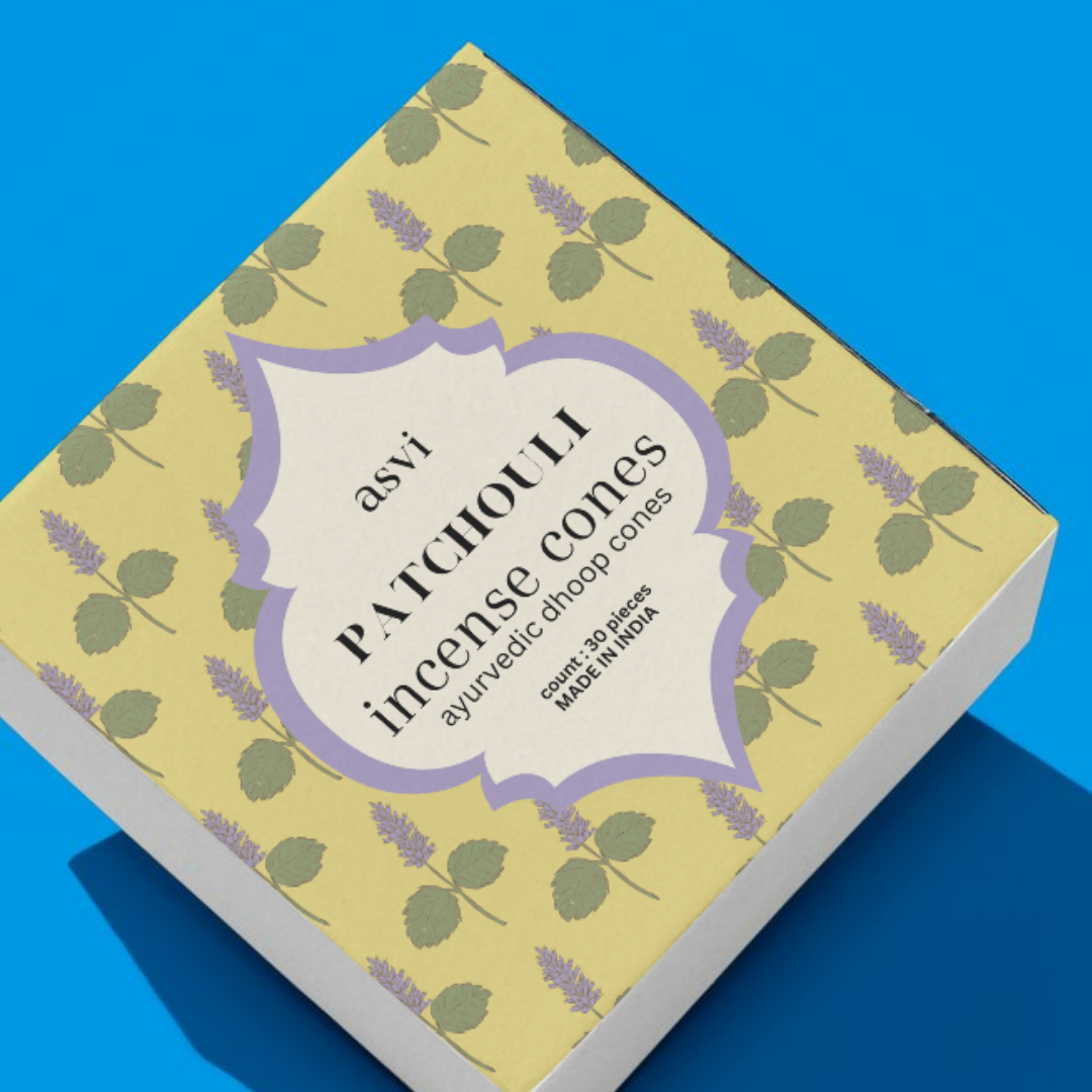 Asvi Earthy Patchouli Incense Cones - Set of 30