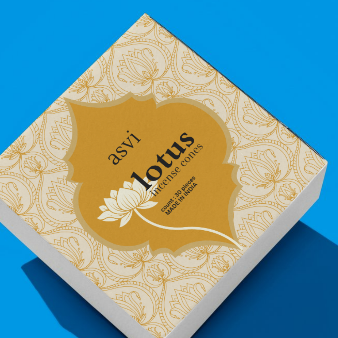 Asvi Lotus - Inspired by Vrindavan Ayurvedic Incense Cones - Set of 30 cones