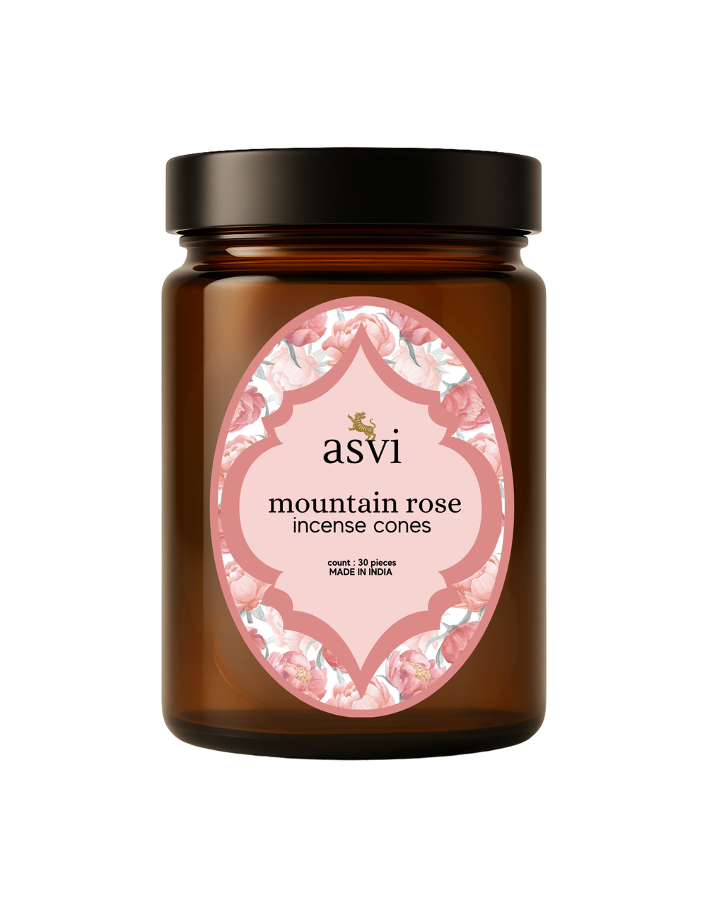 Himalayan Rose -  Asvi Incense - 30 cones - 100% Organic Essential Oils