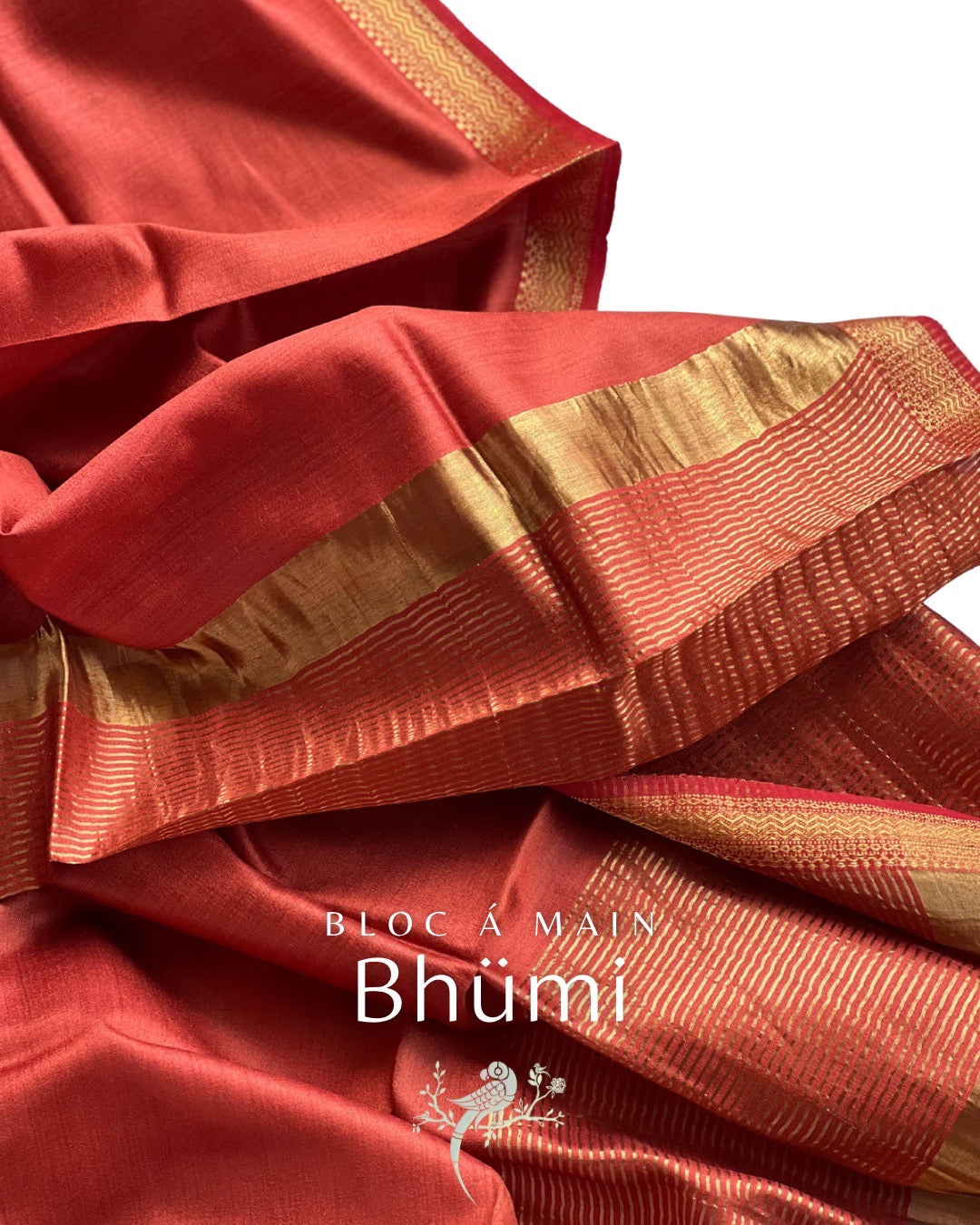 Bhümi Kosa Silk Dupatta - Silk Mark Certified - Bloc a Main Atelier