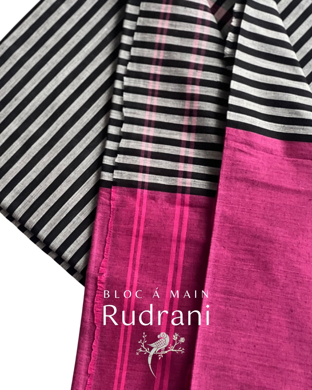 Rudrani Begumpuri Cotton Saree by Bloc a Main Atelier