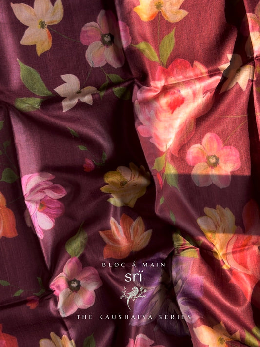 Srï 100% Silk Mark Certified Kosa Silk Saree - The Kaushalya Series by Bloc a Main