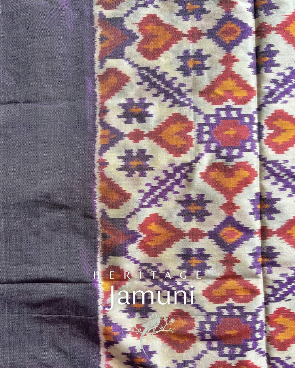 Jamuni Silk Pochampally Dupatta by Bloc a Main