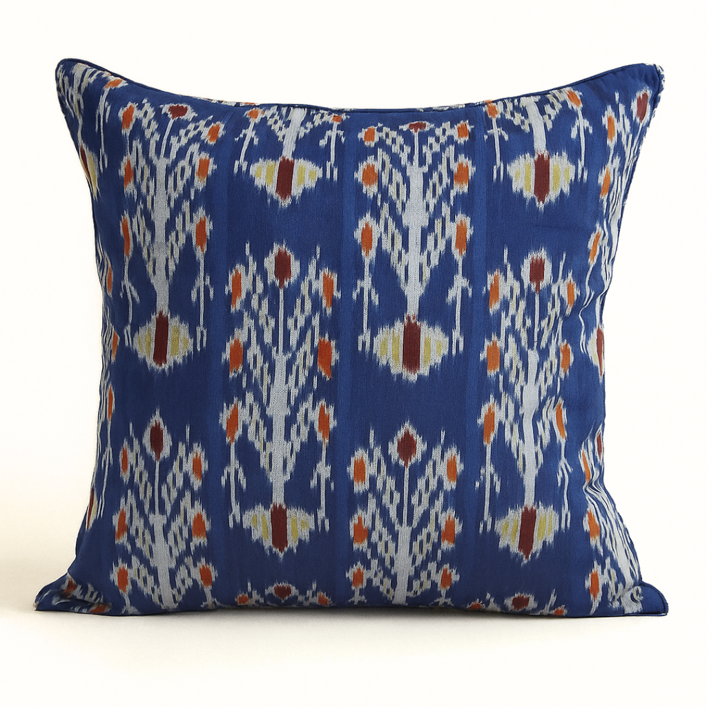Megh Handwoven Ikat Cushion Cover – 20 x 20 inch by Bloc à Main