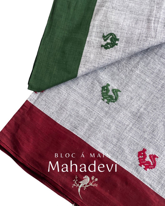 Mahadevi Begumpuri Cotton Saree by Bloc a Main Atelier
