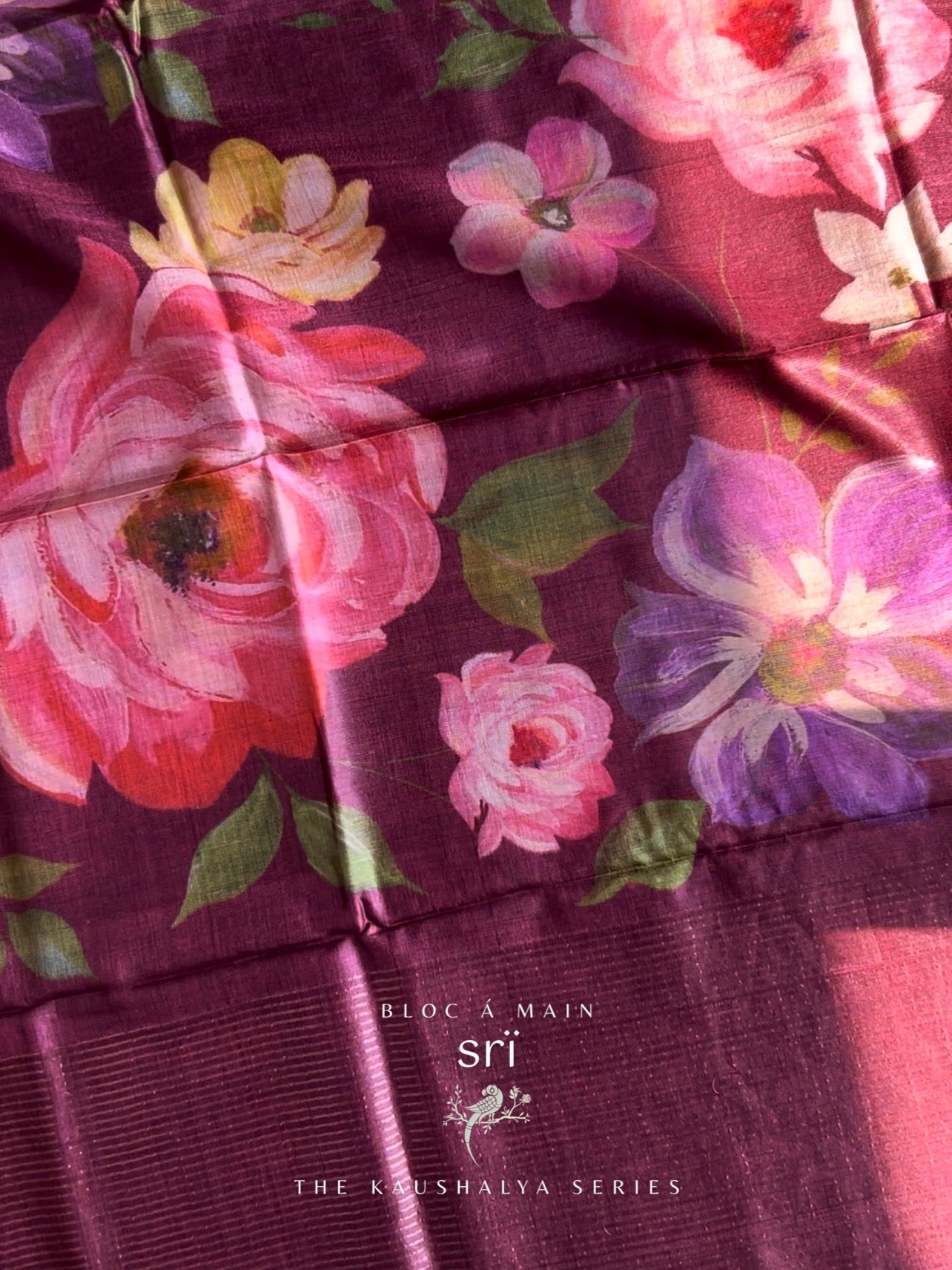 Srï 100% Silk Mark Certified Kosa Silk Saree - The Kaushalya Series by Bloc a Main