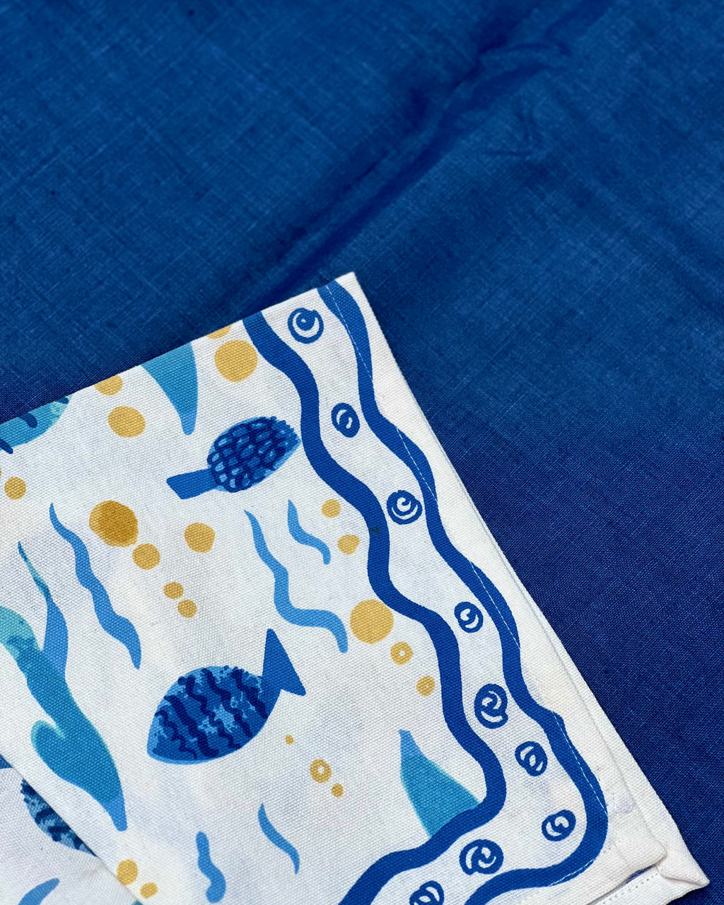 Susegad Swim Cotton Table Napkin - Bloc a Main India - Set of 2