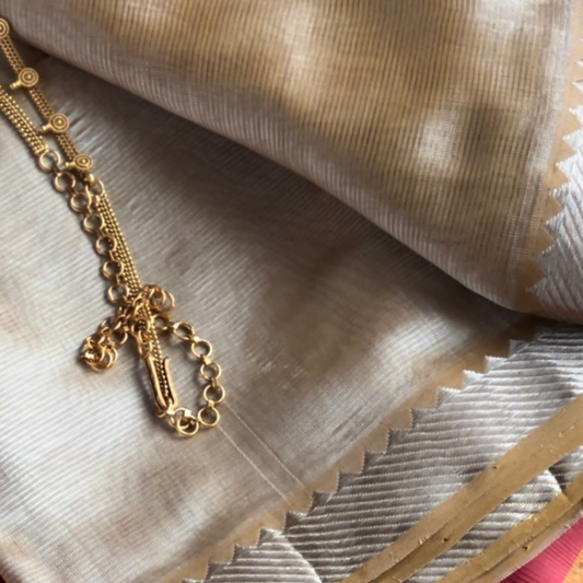 Bloc á Main Chandni – The Celestial Handwoven Mangalgiri Cotton Silk Saree | Sustainable Indian Luxury