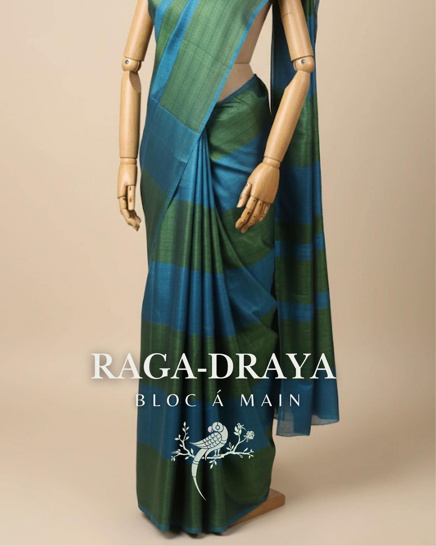 Raga Draya Tissue Zari Chanderi Silk Saree by Bloc a Main Atelier