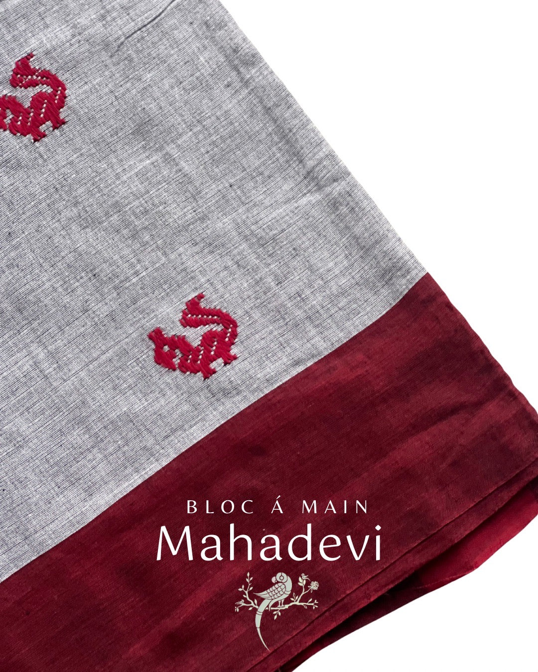 Mahadevi Begumpuri Cotton Saree by Bloc a Main Atelier
