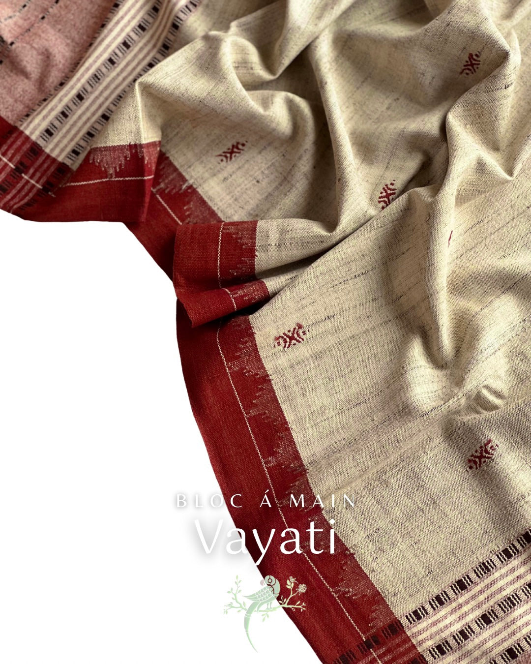 Vayati Kosa Silk Weave - Stole - Bloc a Main Atelier - Silk Mark Certified