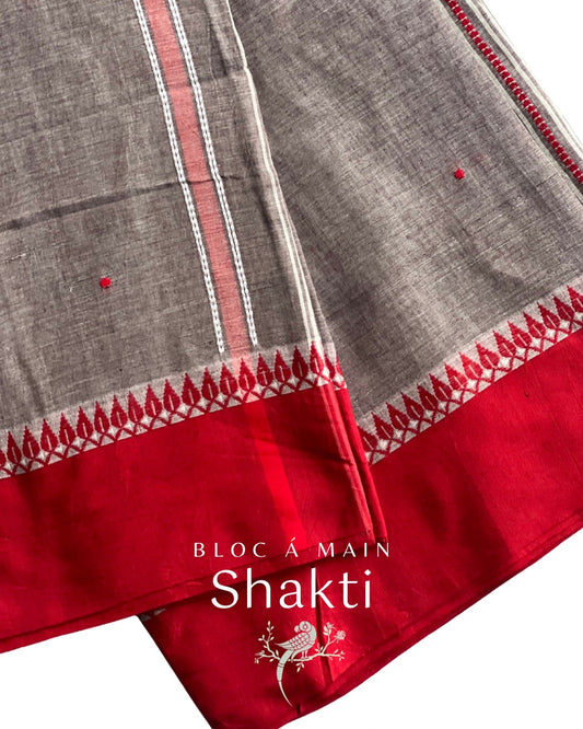Shakti Begumpuri Cotton Saree by Bloc a Main Atelier