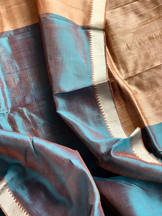 Satyavati Mangalgiri Jewel Toned Cotton Silk Saree by Bloc a Main Atelier