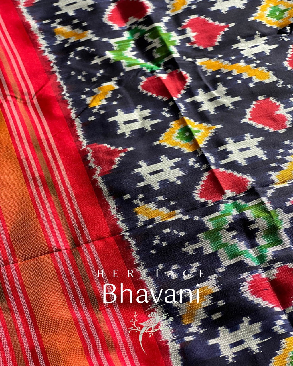 Bhavani Pochampally Silk Dupatta by Asvi Atelier