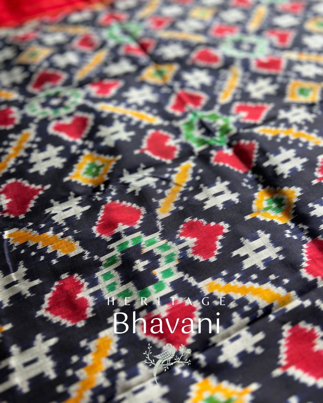 Bhavani Pochampally Silk Dupatta by Bloc a Main Atelier